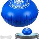 3ft round x 4 + 4 FT Pool Pillows for Above Ground Pools,Winter Pool Cover Pillow | Cold-Resistant 0.5mm PVC pool air pillow with rope,ice equalizer for winter pool covers, closing and winterizing