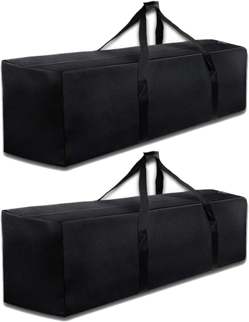 Sports Duffle Bag - Extra Large Travel Duffel Luggage Bag with Upgrade Zipper, Sturdy & Water Resistant, Black (Black 47inch 2Pack), 47" x 13.7" x 17.5" 2Pack