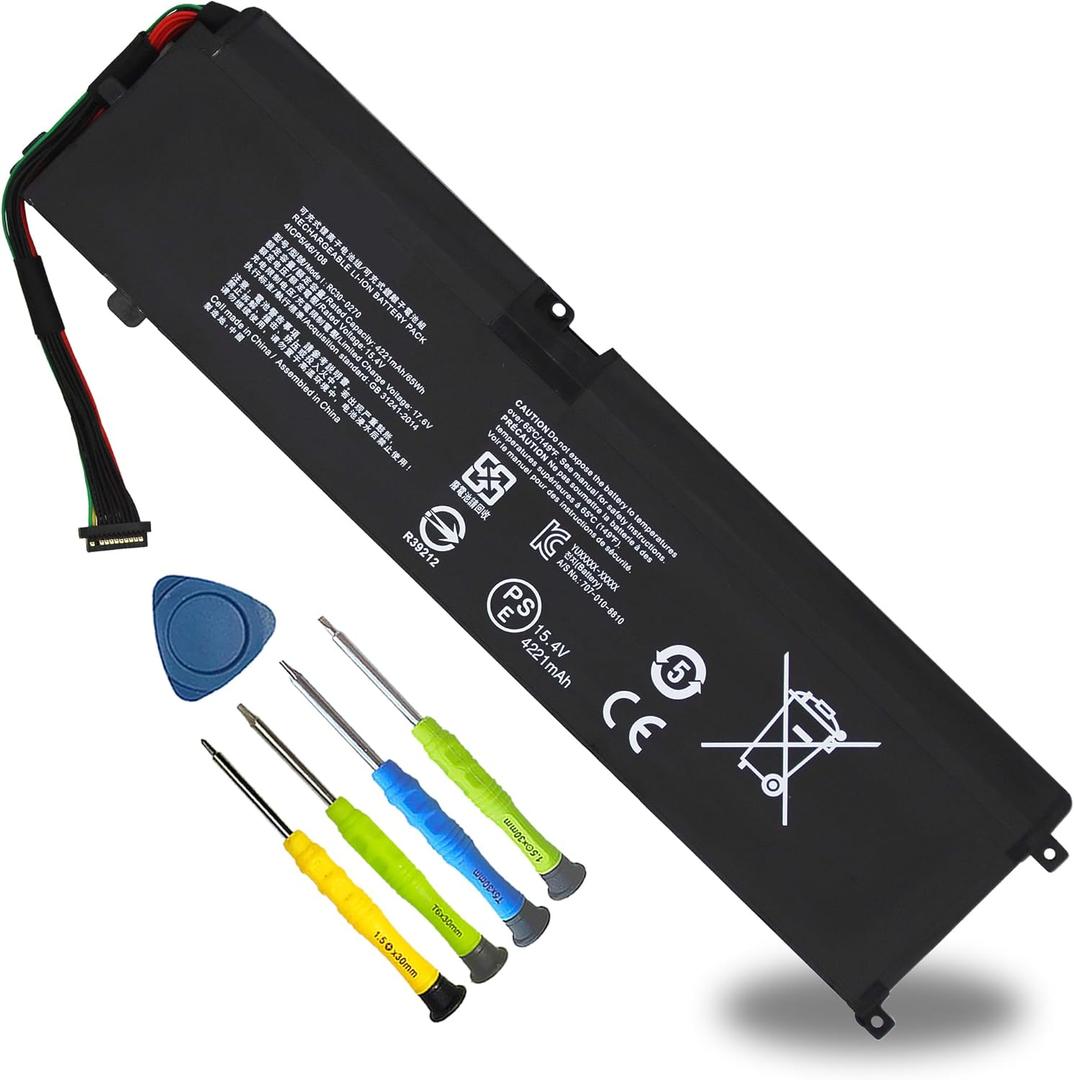 RC30-0270 Laptop Battery Replacement for Razer Blade 15 Base 2018 2019 GTX 1660 Ti Base RZ09-0270 RZ090270 RZ09-0300 RZ09-03006 RZ09-03009 Series Notebook RZ09-03006E92 RZ09-02705E76