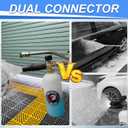 Tool Daily Foam Cannon with Dual Connector Accessory, 1/4 Inch Quick Connector, 5 Pressure Washer Nozzle Tips, 1 Liter