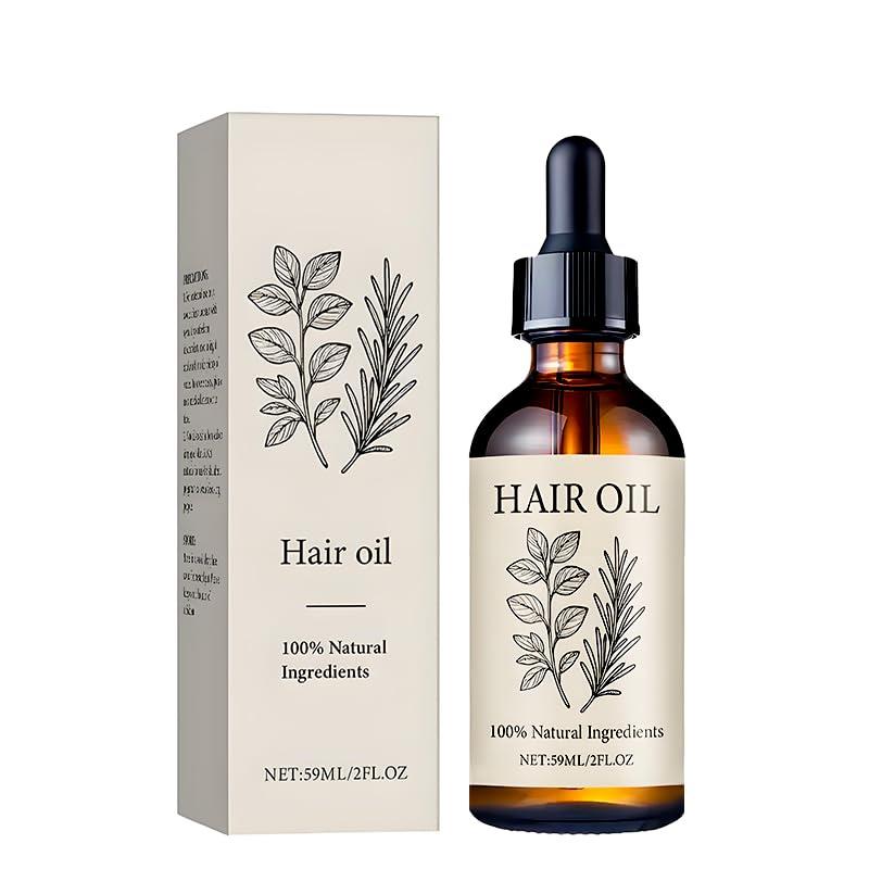 Organic Hair Growth Oil with Herbal Infusion, Natural Scalp Treatment for Thinning Hair & Edges, Nourishing Botanical Oil for Dry Scalp, All Hair Types 