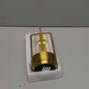 Portable Metal Table Lamp for Indoor/Outdoor ,Rechargeable Cordless LED Lamp, 3-Colour Infinitely Dimming Battery Powered Small Desk Lamp, Restaurant/Bedroom/Bar/Coffee Shop/Camping Light (Gold)