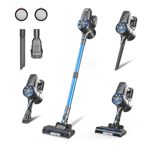 Cordless Vacuum Cleaner,8-in-1 Lightweight Stick Vacuum with Powerful Suction,Self-Standing,40 Mins Max Runtime,Rechargeable Vacuum Cleaners for Home,Hardwood Floor,Carpet,Pet Hair (Charcoal)