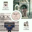 Runner Rug for Hallways Kitchen Rug 2'x 6' Washable Runner Rugs Non-Slip with Rubber Backing Soft Boho Carpet for Hallways, Laundry, Bedroom (Boho Grey 2'x 6')