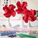 30 Sets Memorial Day Decorations Red Pinwheels, DIY Patriotic Craft Kit for Kids, 4th of July Independence Day Party Favors