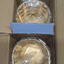 LUGUNU Makeup Brush Holder with Golden Crystal Bling  Elegant Vanity Organizer for Brushes, Pens & Pencils, Ideal for Bathroom or Office Countertop(2Pack)