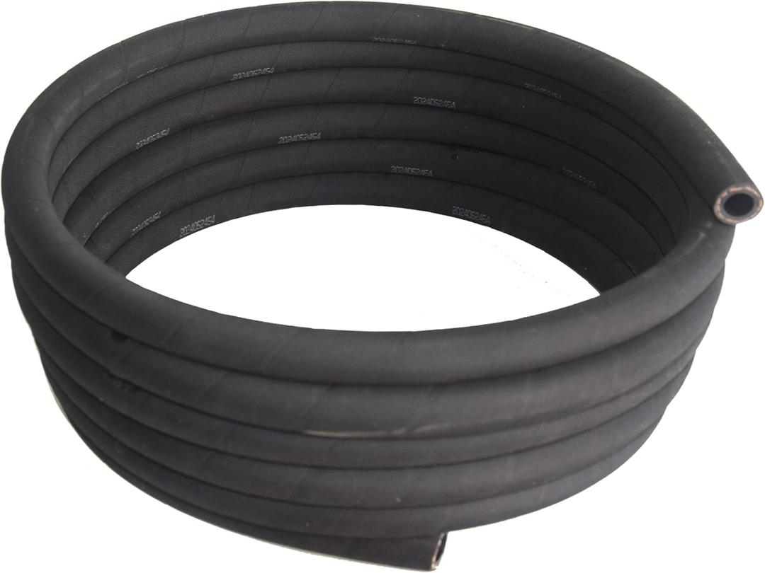 Fuel Line 3/8 Inch ID(10mm),15FT Fuel Hose(Outer Layer CPE,Inner Layer NBR),Push Lock Fuel Line Hose,500PSI High-Pressure for Automotive Fuel Systems Engines