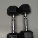 Hex Dumbbell Set, 7.5 lb Rubber Encased Exercise & Fitness Dumbbells, Weights Dumbbells Set of 2, Hand Weight for Strength Training