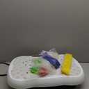 Vibrating Board Workout, Weight Loss Exercise Equipment and Lymphatic Drain Massager, Waver Fitness Exerciser, 4 Resistance Bands (White)