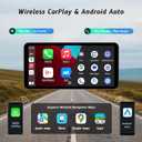 6-Inch Motorcycle Smart Display  Wireless CarPlay & Android Auto | Bluetooth Voice Control | IP67 Waterproof | HD Touchscreen | Easy Install | Fits Most Bikes | OTA Updates