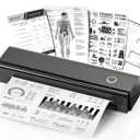 Portable Printers Wireless for Travel, N80 Wireless Thermal Printer Bluetooth Inkless Printer Support 8.5" X 11" US Letter & A4, Compatible with iOS, Android, Laptop