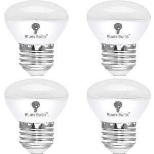 4 Pack R14 LED Bulb 4W E26 Base Mini Reflector Floodlight Light Bulb Dimmable 2700K Warm White - 40W Equivalent - Mini Light Bulbs, Short Light Bulbs, Curio Cabinet Light Bulb, R14 Bulb Flood Light