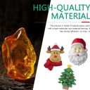 5 PCS Cute Santa Elk Snowman Xmas Tree Car Air Vent Clips, Creative Christmas Car Dashboard Decoration