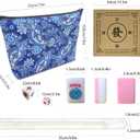 American Mini Mahjong Set 166 Mahjong Tiles 0.9-inch American Mahjong Game Pink Set Thickened Mah-Jongg Tiles Bag Mahjong Tile Set