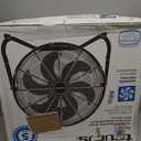Taurus FLASH 20" Industrial Floor Fan | High Velocity Metal Grill Fan with Aerodynamic Plastic Blades | Powerful Quiet Air Circulator for Garage, Patio, Gym or Workshop, Adjustable Tilt