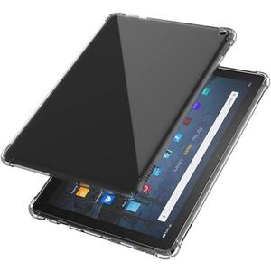 Tablet Clear Flexible Case for Amazon Kindle Fire HD 10 5th 7th 9th Generation(2015 2017 2019 Release),Ultra Slim TPU Soft Transparent Cover for (Kindle Fire HD10 5th 7th 9th Gen 2015/17/19)