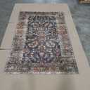 Loloi Chris Loves Julia Jules Collection JUL-10 Ocean/Spice 5'-0" x 7'-6", .13" Pile Height, Area Rug
