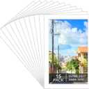 15 Pack 11x17 White Picture Mats, Frame Mattes for 9x15 Pictures Photo Frame Mat Core Bevel Cut Mat Board Show Kit for Photos, Prints, Artworks