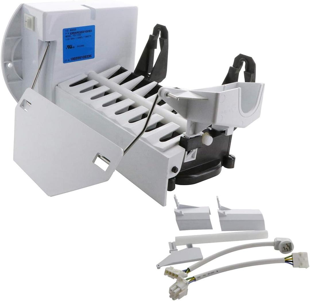 KITCHEN BASICS 101 WR30X10093 Ice Maker Kit Replacement for GE Refrigerators TFX26KRDAWW GSH25SGPCSS GSS20IEMBCC PSS26SGRBSS TFX25JRYDWW GSL22JFTABS HSS25GFPDWW TFH24PRSBWW GSS20IETAWW HSS25GFPEWW
