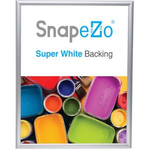 SnapeZo Poster Frame 18x24 Inches, Silver 1 Inch Aluminum Profile, Front-Loading Snap Frame, Wall Mounting, Sleek Series