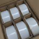 famiware Star Cereal Bowl Set, Soup Bowls Set of 6, Double Reactive Glaze, Stackable, 23oz Deep Bowls Suitable for Cereal, Popcorn, Oatmeal, Dessert - Dishwasher and Microwave Safe, Matte White