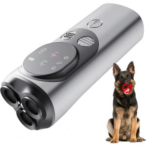 2025 Rechargeable Ultrasonic Dog Bark Deterrent Devices & Anti Barking Device for Dogs with Hd Display, 32 FT Range Dog Barking Silencer, Without Hurting Your Pet