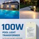 DEWENWILS 100W Pool Light Transformer, 120V AC to 12V/13V/14V AC, Multi-tap Low Voltage Transformer for Swimming Pool Lighting, Spa, Landscape & Fountain Lights, Outdoor Lighting Products, UL Listed
