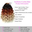 Pre Looped Gogo Curl Crochet Hair for Black Women 10 Inch 8 Packs, Curly Crochet Hair, Deep Wave Braiding Hair, Water Wave Synthetic Crochet Braids Hair Extensions (1B/30/613)