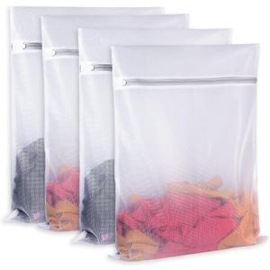 SUERIV Laundry Bags Mesh Wash Bags,delicate laundry bag for College,Dorm,Storage(16 x20 inch),4Pcs, Large