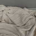 H.VERSAILTEX High Stretch Chair Covers 1-Piece Couch Cover Non Slip Sofa Cover with Elastic Bottom Sofa Covers Washable Polyester Spandex Jacquard Fabric Stripe Design(Armchair-Standard, Ivory)