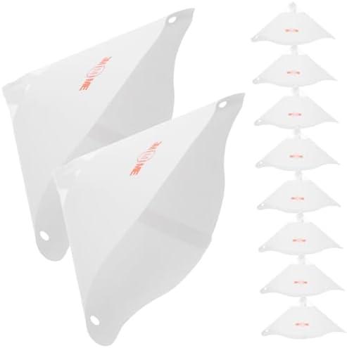 MUCKLILY 10pcs Disposable Paper Filters for Printers White Filter Accessory for Efficient Light Curing and Recycling