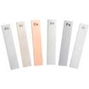 Gisafai 6 Piece Metal Electrodes Set Electrode Strips Set Aluminum Copper Zinc Nickel Tin Iron for Scientific Experiments Electroplating Plating, 7