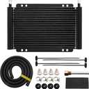 Aluminum transmission cooler kit,Cooling protection, Improving car performance,11 x 9.5 x 0.7 inches