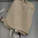 Capolo Travel Backpack for Women Men Waterproof Laptop Backpack Airlines Approved Carry On Backpack Bag Computer Bookbag for Business, Work, Traveling Fits 15.6 Inch Laptop(Beige)