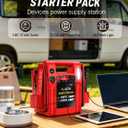 Car Battery Jump Starter - FlyAuto 2800/1400 Amp 12V 24V Heavy Duty Jump Box, Works with Truck Tractor Excavator Automotive Engine Starter Battery Charger Booster Jumper Box with USB/DC Power Unit