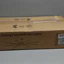 Fanbulous 65 Inch Ceiling Fans with Lights and Remote, Black Indoor/Outdoor Ceiling Fan with Quiet Reversible DC Motor, 6 Speeds, 3CCT, 8 Blades Large Ceiling Fan for Living Room Bedroom Patio