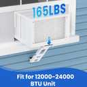 Window Air Conditioner Support Bracket, Heavy Duty Up to 165 lbs, Indoor Installation with Drill Required Adjustable Window AC Bracket for Apartments & Houses, 17 Inch