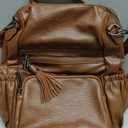 Uromee Travel Backpack Purse for Women Vegan Leather Ladies Fashion Tassel Shoulder Bag Convertible