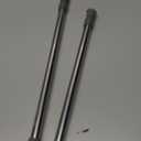 AIZESI Spring Tension Curtain Rod Short Tension Rod (Silver,12" to 19"-2Pcs)