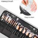 OCHEAL Makeup Brush Holder,Makeup Brush Organizer,Travel Makeup Brushes Bag Cosmetic Bags Pouch for Women Cosmetic Brushes Makeup Artist -Brushes Not included