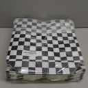 Abbylike 30 Pack Checkered Racing Race Car Gift Bag Bulk Large Goodie Bag Black White Non Woven Tote for Car Birthday Party