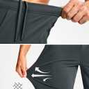 Men's Athletic Joggers Sweatpants with Zipper Pockets Running Gym Track Workout Pants for Men (Medium, Carbon Gray)