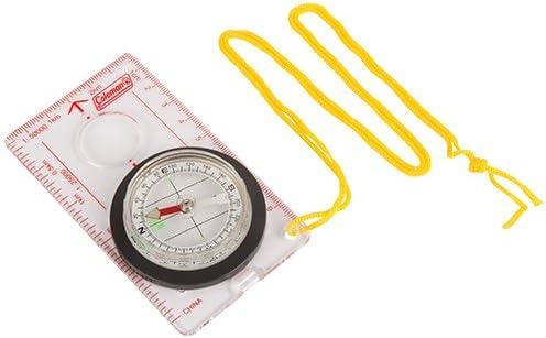 2x Coleman Company Map Compass, Grey/Black/Red