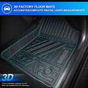 T TGBROS Floor Mats with TPE Custom Fit for 2017-2023 2024 Range Rover Velar Accessories All Weather Protection 2 Rows Floor Liners Set Non-Slip Black