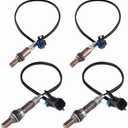 Oxygen O2 Sensor Upstream and Downstream Fits for Chevy GMC Avalanche Silverado Sierra 1500 Classic Suburban Yukon XL 1500 2500 Tahoe 4.3L 4.8L 5.3L 6.0L 2006-07, for Cadillac Escalade 6.2L 2007 4PCS
