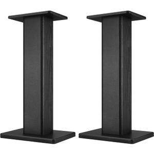 Universal Floor Black Speaker Stands, 22.64 Inch Surround Sound Stands Supports 150LB, Non-Slip Pads & Cable Ties, for Bookshelf Speaker,Satellite Speakers,Studio Monitors, Easy Installation