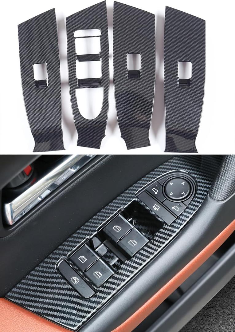 For 2023-2026 Mazda CX50 Gas and CX 50 Hybrid Accessories, Carbon Fiber Pattern Window Control Protective Panel, Interior Accessories Upgrade Trims Cover for 2025 2024 Mazda CX-50