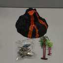 Enjoyin Volcano Dinosaur Playset Including 4 Dinosaurs and 2 Trees Volcano Dinosaur Toys for Kids