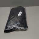 NICETOWN Kitchen Curtains Small Window Drapes, Thermal Insulated Solid Self Sticky Adjustable Curtain Panels for Cupboard, Loft, Cafe, Dining Room (Black, 36"x42")