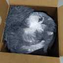 Vonabem Small Dog Bed Crate Pad 24 inch, Washable Puppy Bed, Soft Plush Pet Crate Beds, Anti-Slip Cat Bed, Dog Mats for Sleeping, Kennel Pad Grey